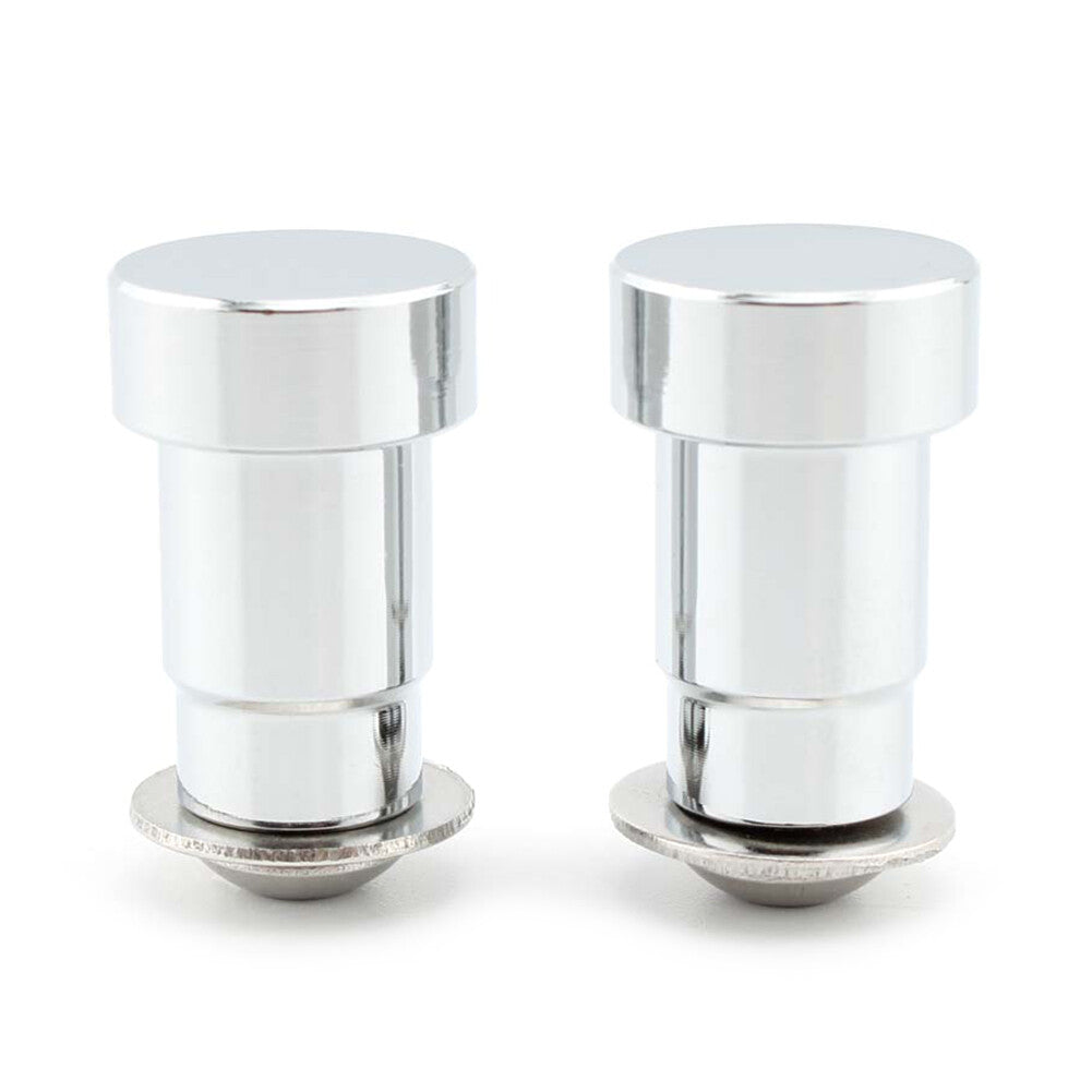 CNC Aluminum Motorcycle Mirror Hole Caps For Thruxton Silver