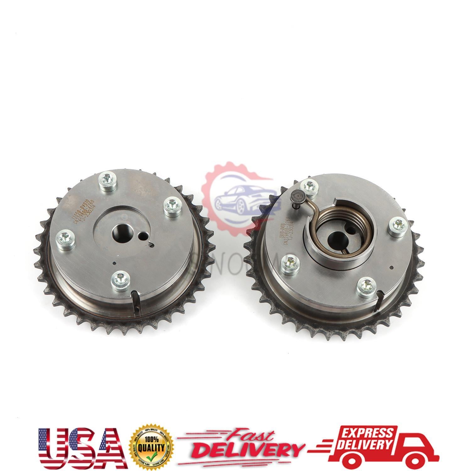 2pcs Intake Exhaust Camshaft VVT Gears Fits for Toyota for Camry RAV4 for Sienna Venza