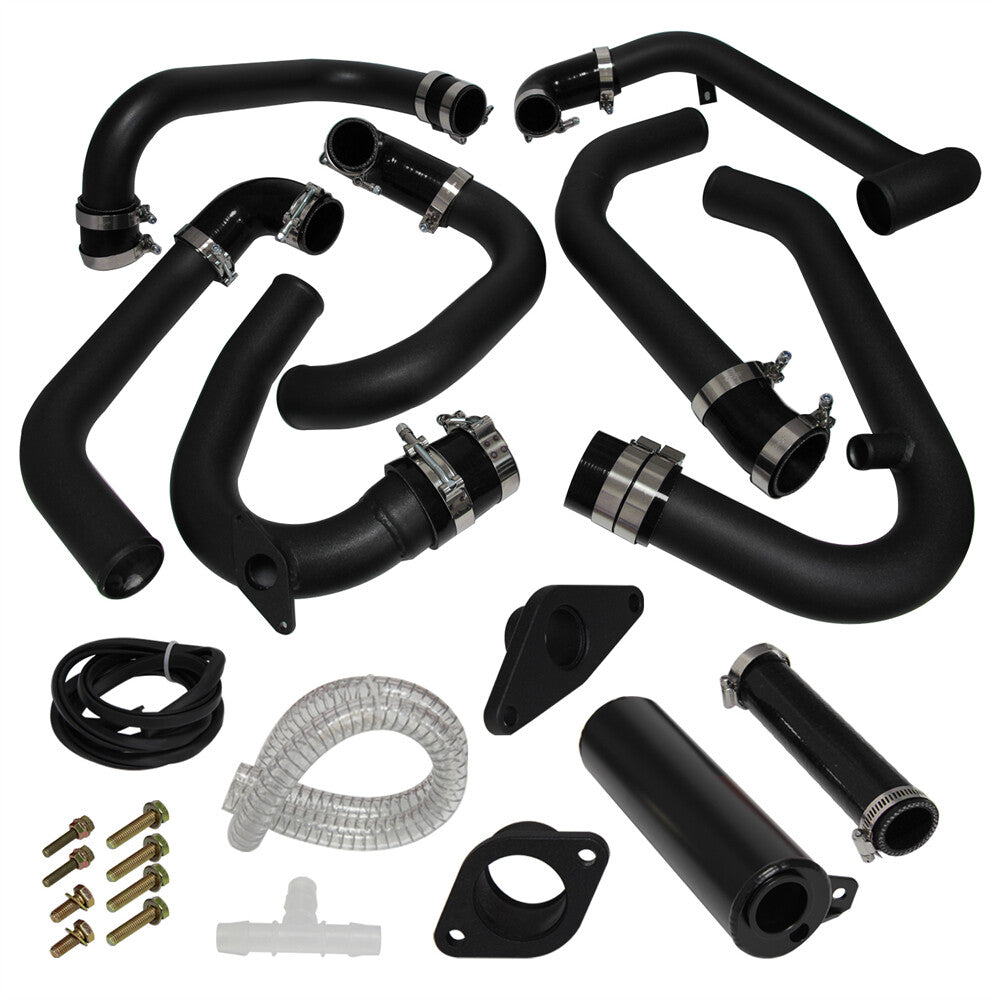 Intercooler Piping Kit Black for Subaru Impreza STI WRX 08-14 EJ25 2.5L Turbo