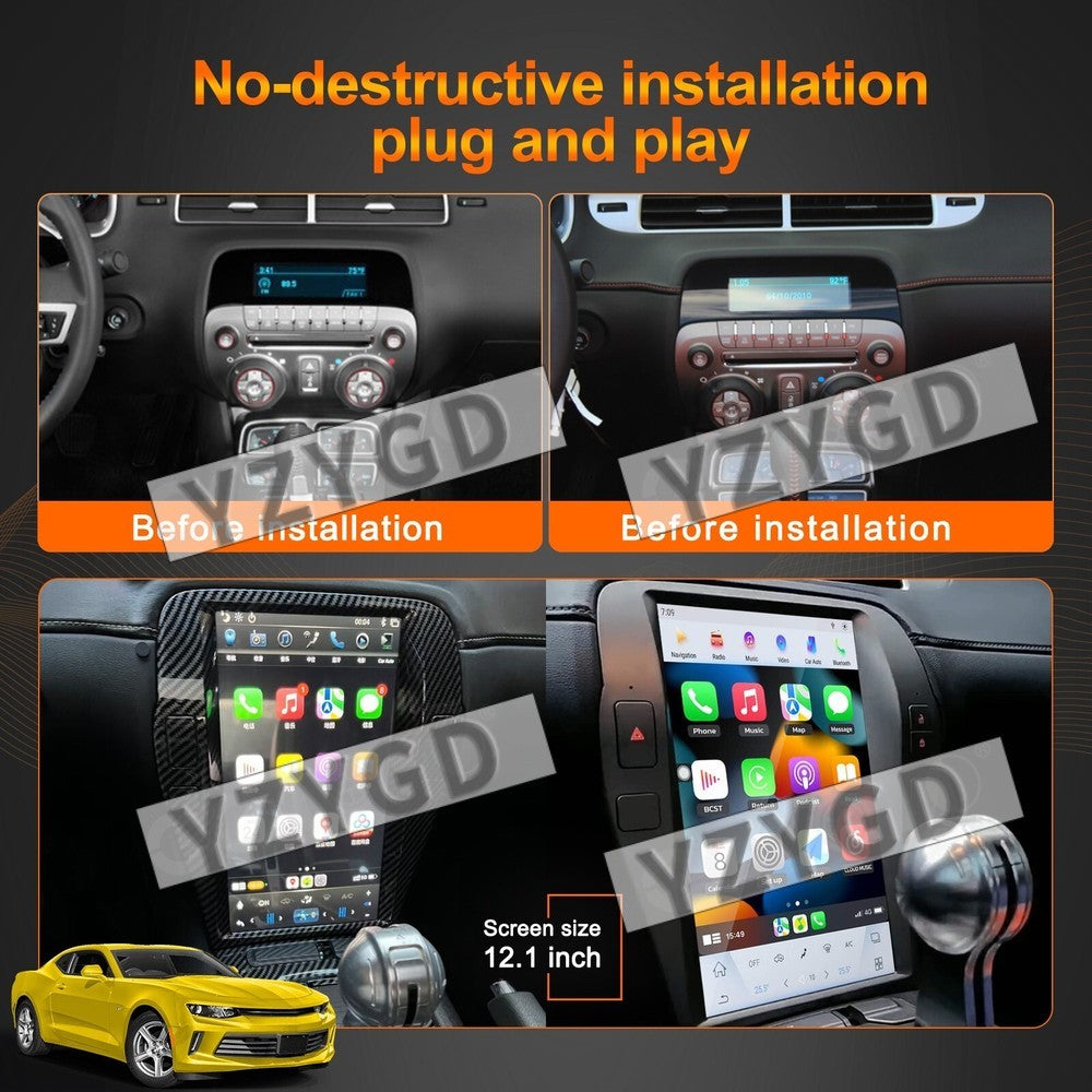 Android for Chevrolet Camaro 2010-2015 CarPlay Car Radio and LCD Digital Cluster