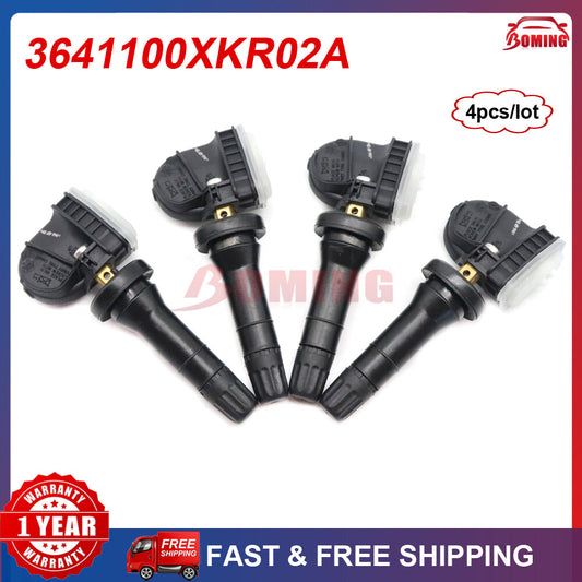 4-pack TPMS for GREAT WALL for HAVAL F7 H6 433MHZ 3641100XKR02A tire pressure sensors