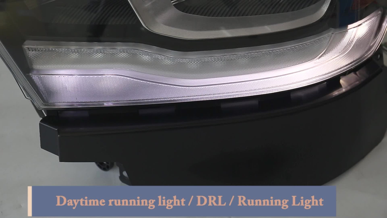 Compatible with for Dodge for RAM 1500 2019-2023 All-LED Reflector Chrome Headlight Driver