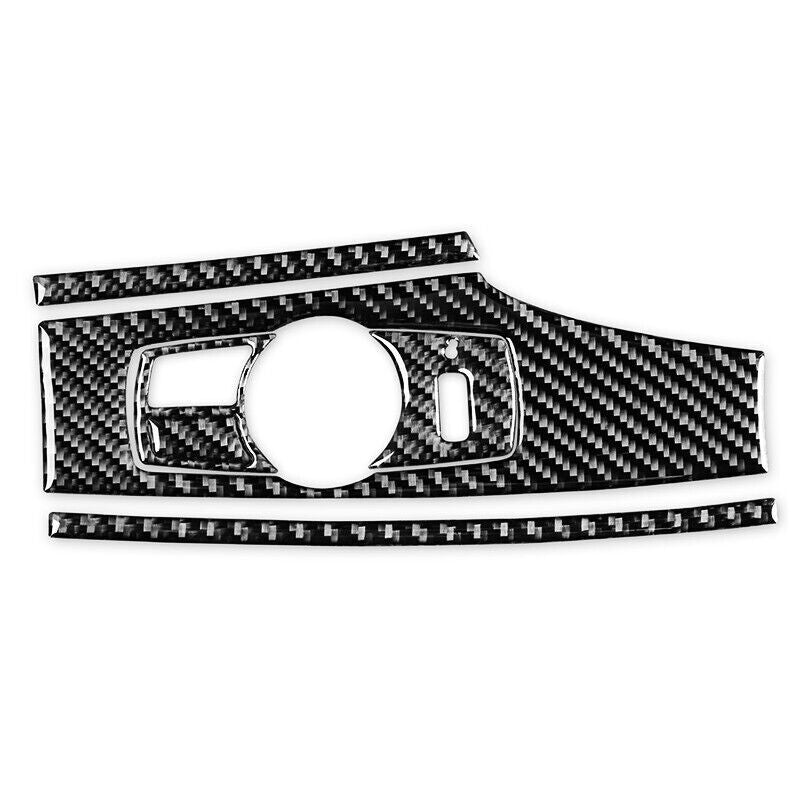 Real Carbon Fiber Car Headlight Switch Cover Trim for BMW X3 X4 F25 F26 11-17