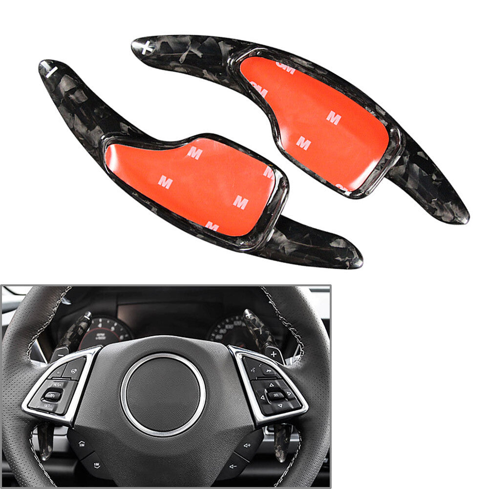 Steering Wheel Shift Shifter Paddle Fit for Chevrolet Camaro 2016-2022 Carbon Fiber