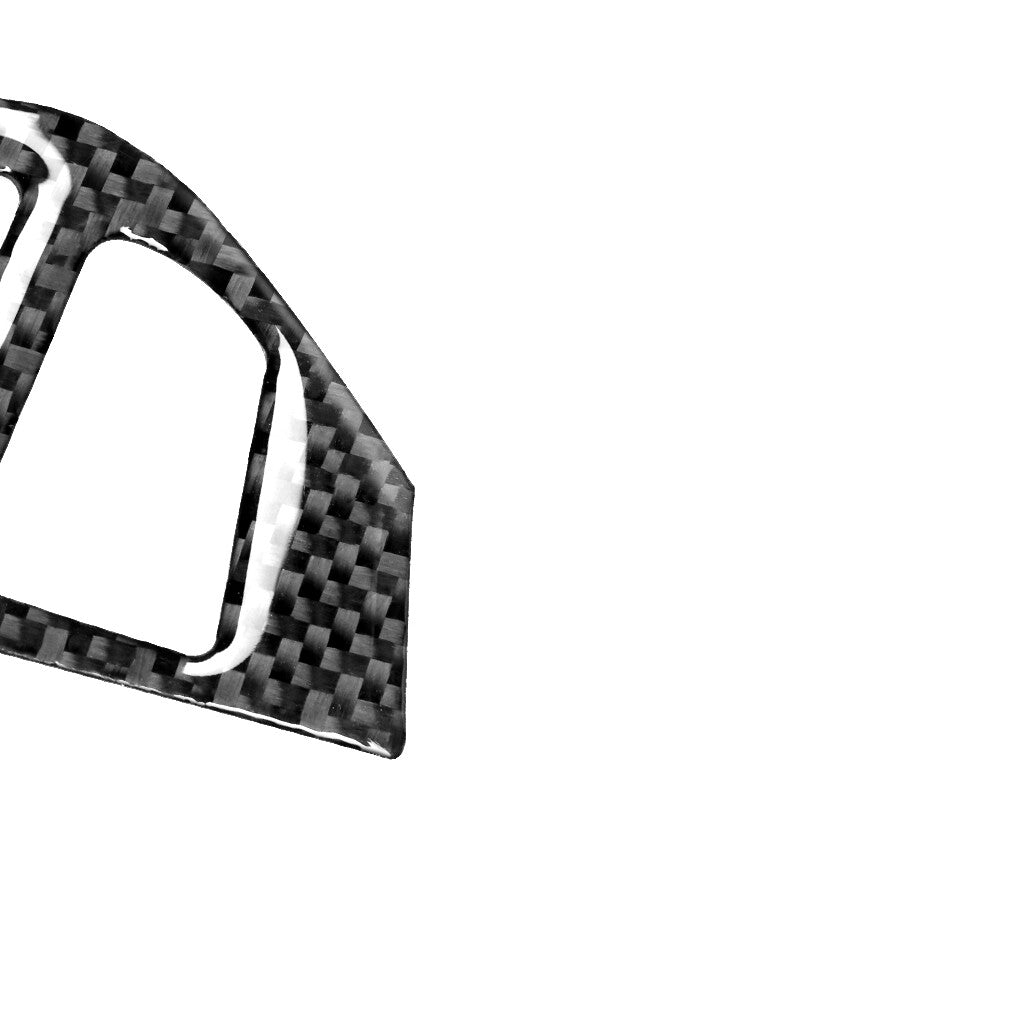for Mitsubishi Lancer Carbon Fiber Speedometer Steering Wheel Button Cover Trim