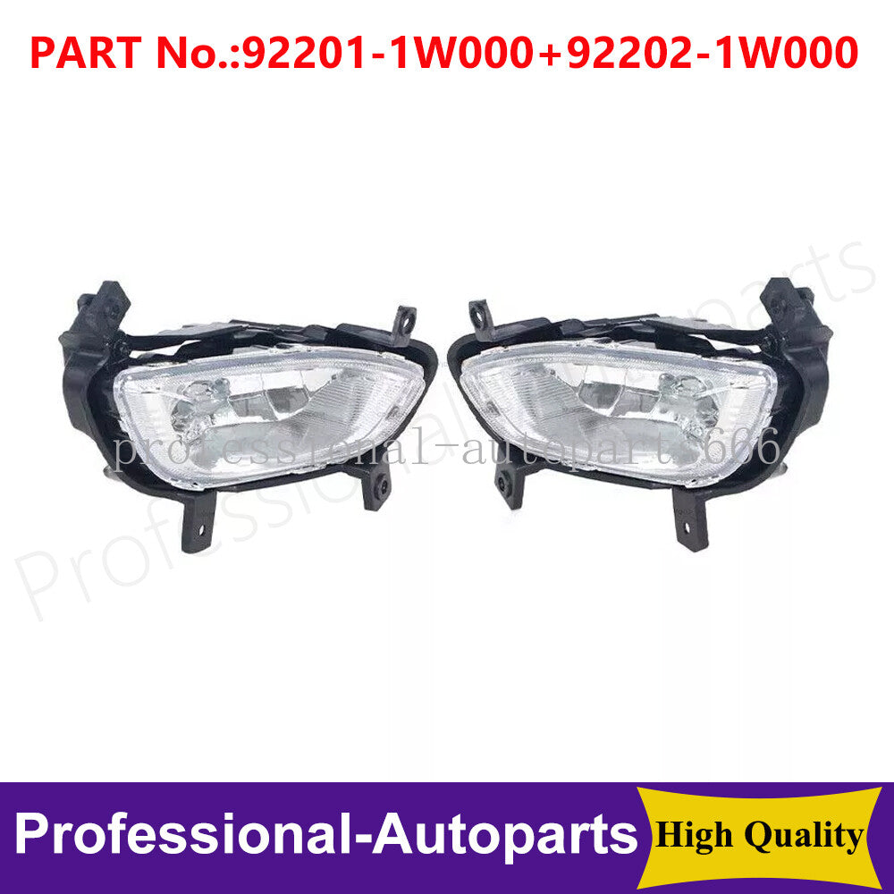 1. Dual front fog light/driving light transparent lens for Kia Rio K2 sedan (2012-2015)