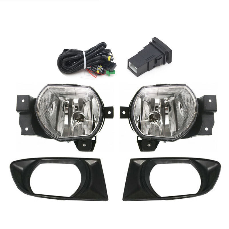 for Kia Rio RS 2002 03-06 w/Wiring Switch Front Bumper foglamp cover Fog Light