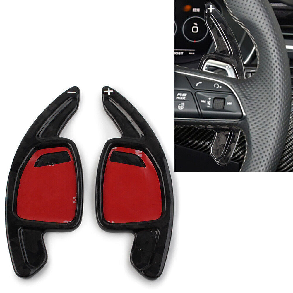 Carbon Fiber Steering Wheel Shift Paddle Fit for Audi RS4 RS5 RS7 RS6 Forged Pattern