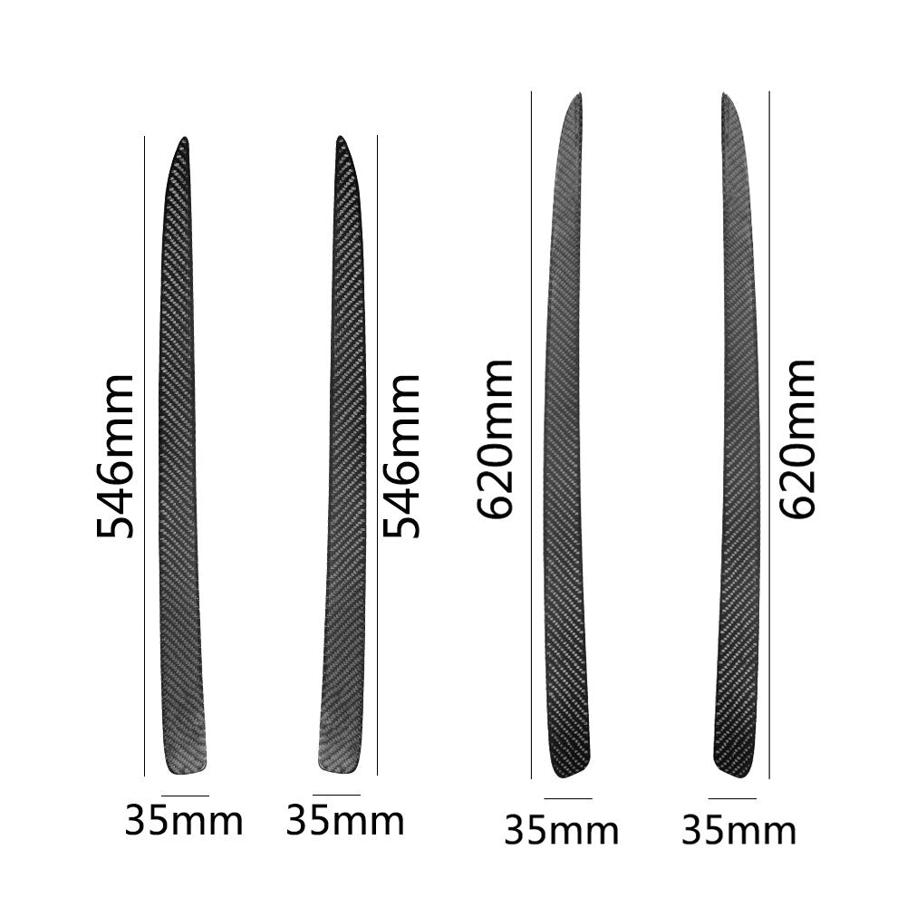4pcs Carbon Fiber Interior Door Side Trim Cover Trim for Dodge Durango 2014-2020