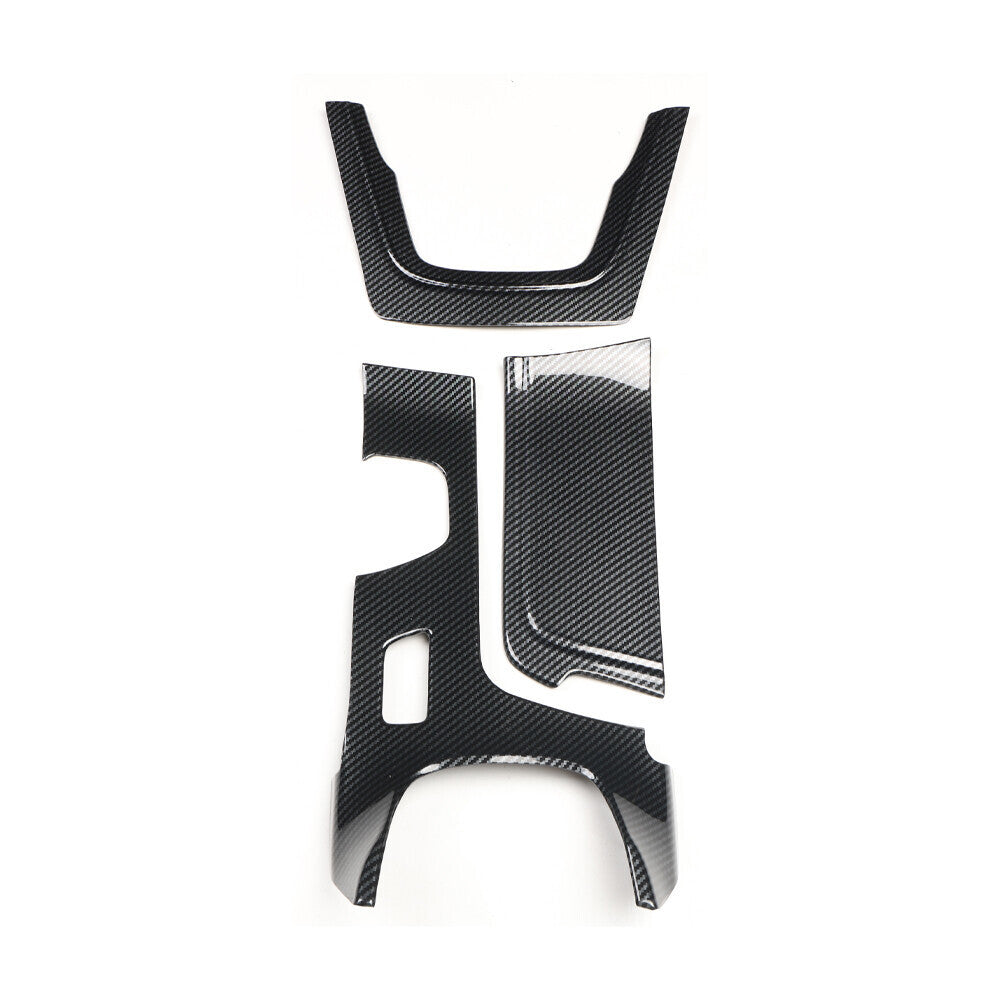 for Cadillac XT5 17-19 ABS Carbon Fiber Middle Console Gear Shift Cover Trim 3P