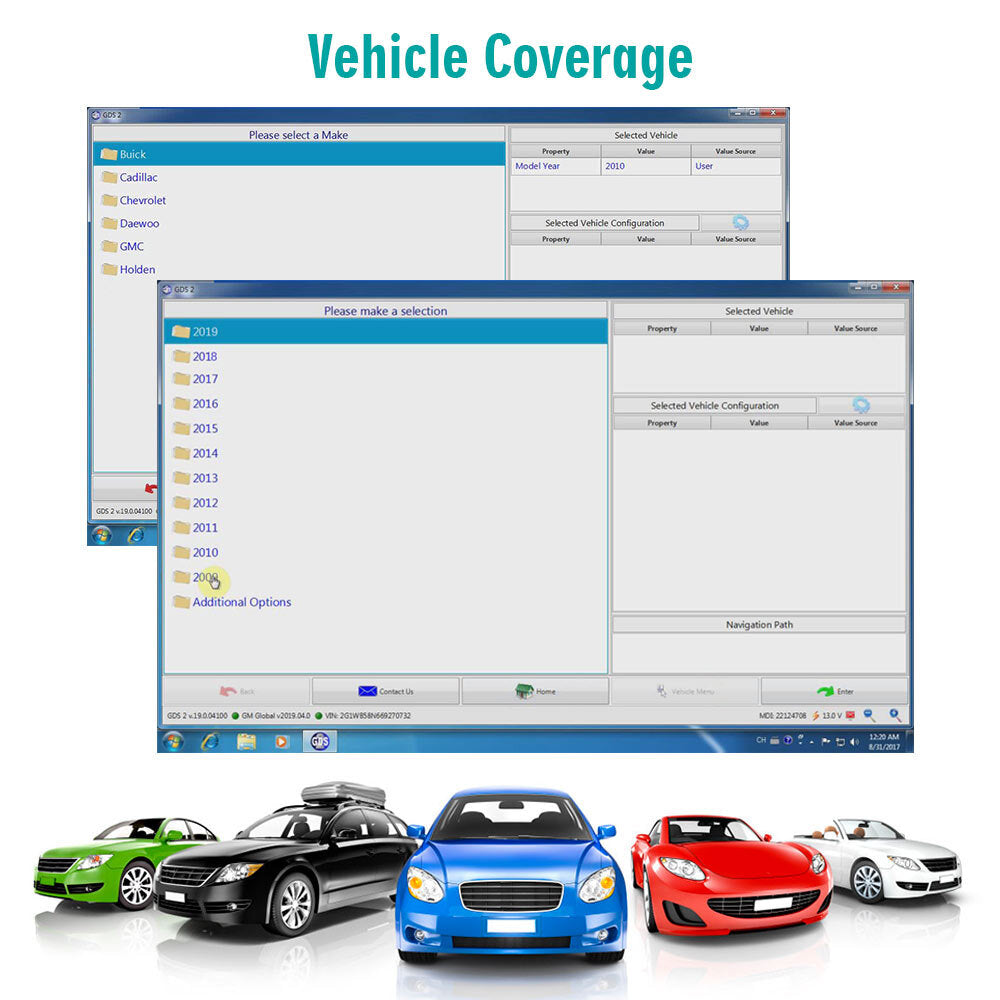 VXDIAG VCX NANO Fit for GM/for OPEL GDS2 Diagnostic Tool WIFI OBD2 Scanner