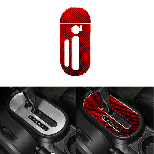 2pcs Red Carbon Fiber Automatic Console Bezel for Jeep for Wrangler 2007-2010