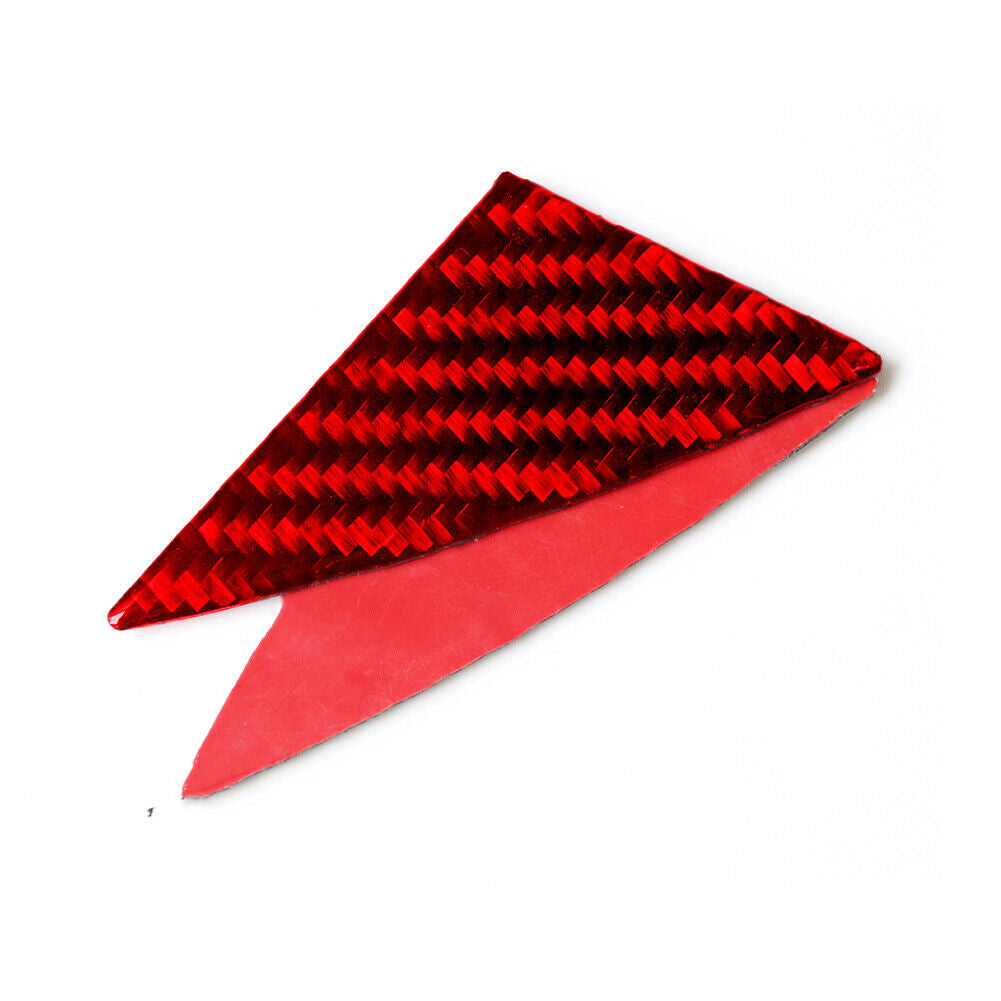 Red Carbon Fiber Front Door Pillar Cover Trim for BMW 6 Series F12 F13 2011-2018