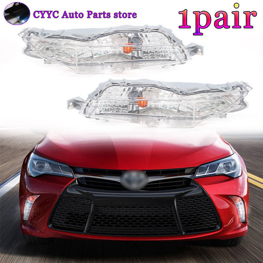 2Pcs for Toyota for Camry 2015-2017 LED Daytime Running Fog Lamps Turn Signal Light