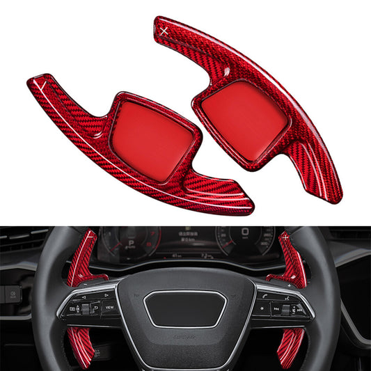 Steering Wheel Shift Paddle Shifter Extension for Audi A3 for A4 for A5 for A6 A7 S4 S5 Red