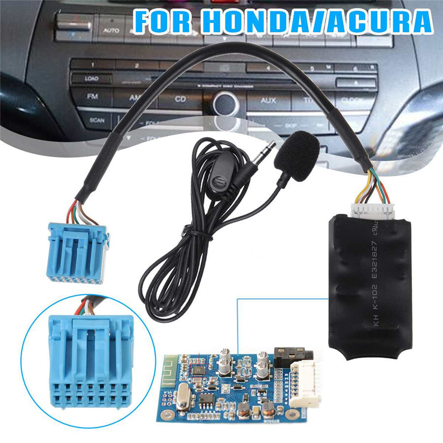 Car Bluetooth Adapter Microphone Handsfree Receiver for Honda for Acura CL TL for MDX US
