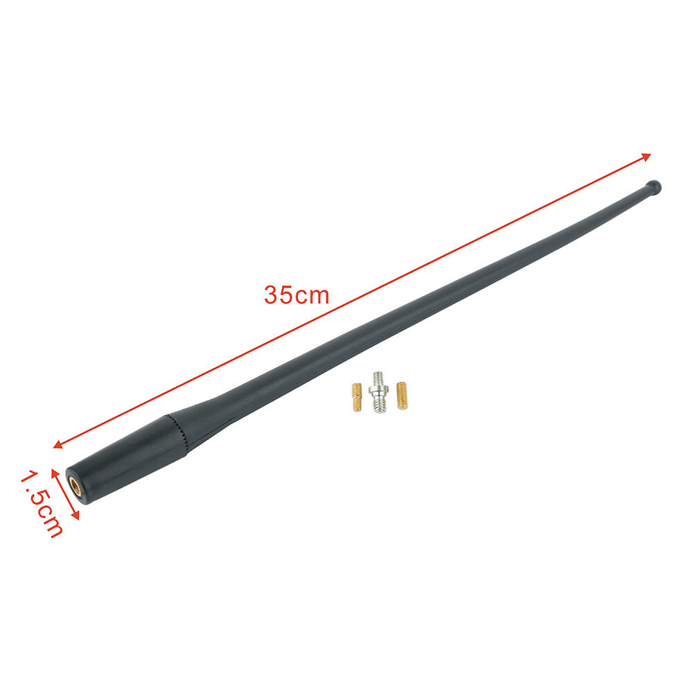 13-inch car radio antenna AM/FM sign reflector 8mm bolt for Jeep for Wrangler JK 2007-17