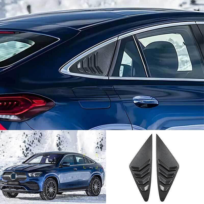 for Benz GLE Coupe 2020-2023 Carbon ABS Rear Quarter Louver Scoop Vent Cover 2x