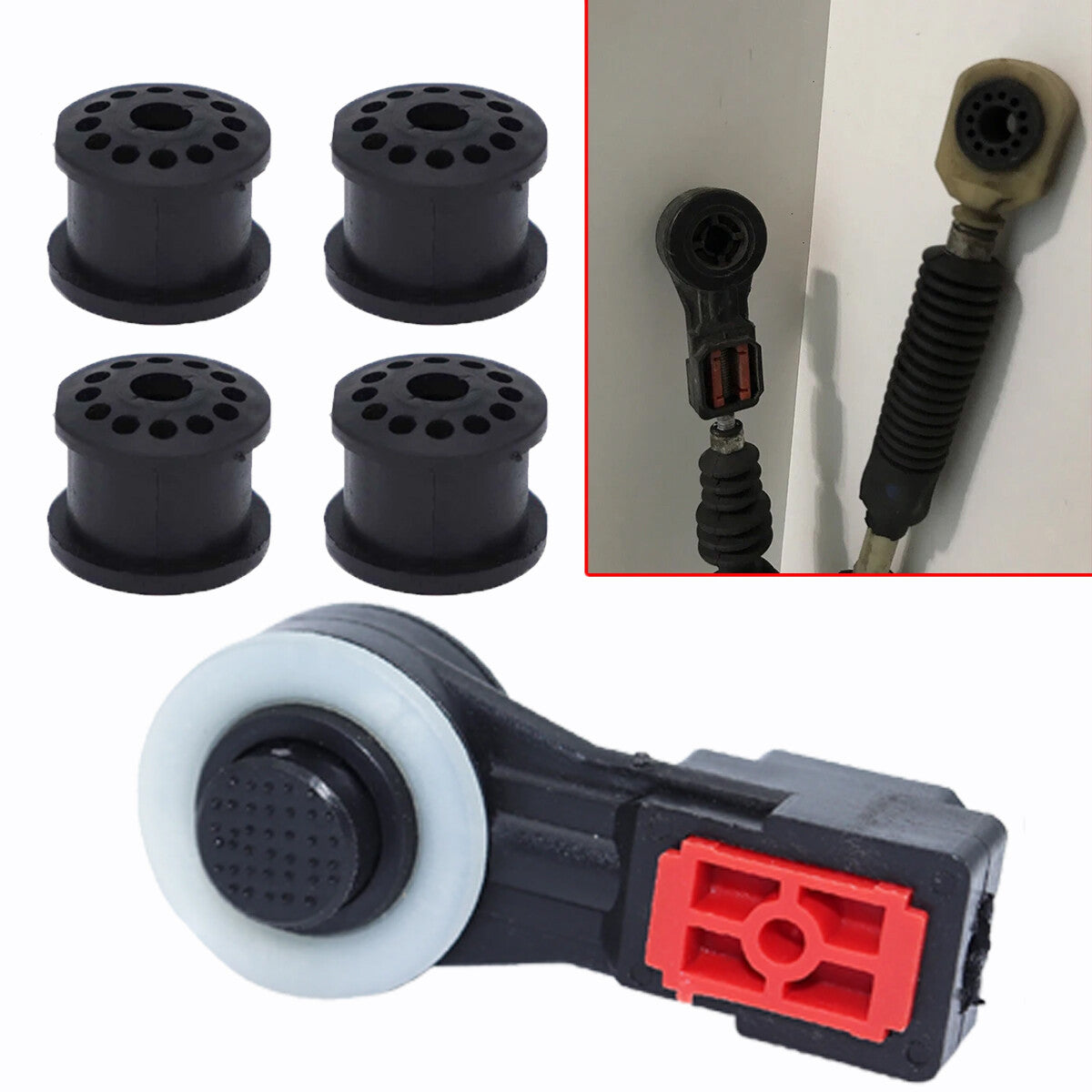 for Ford Fiesta Gearbox Linkage Cable Bushing MT Pull Head Gear Shifter Lever