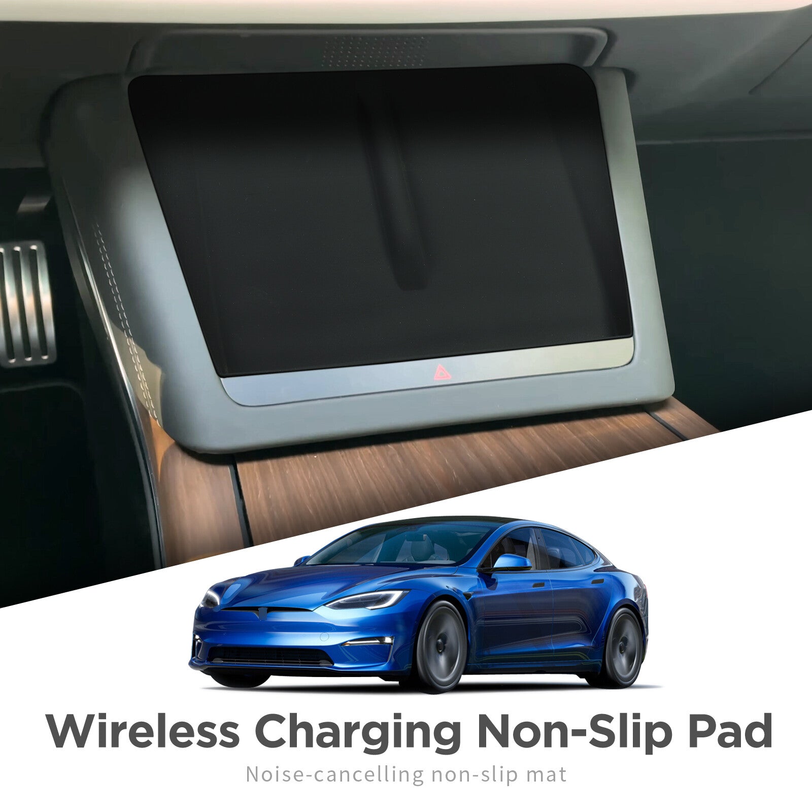 for Tesla for Model S 2022silicone anti-skid pad phone wireless charging Accessories