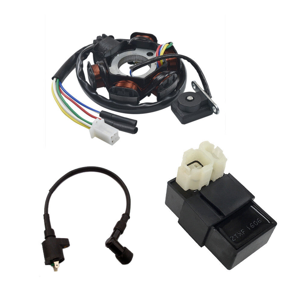 CDI Box 6 Coil Magnetic Stator Ignition Coil Suitable for 125cc and 150cc Go-karts, Scooters, and All-Terrain Vehicles