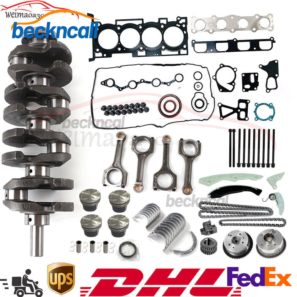 G4KF 2.0T Engine Pistons Gasket Bearing Kit w/Crankshaft Rods for Hyundai for Kia