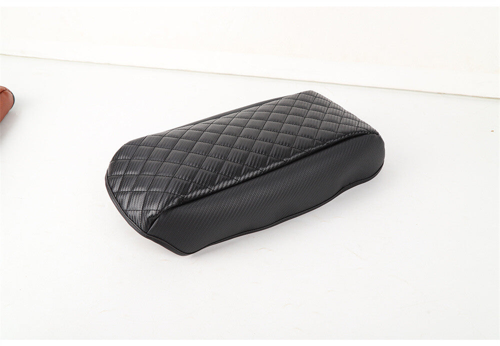 Carbon Armrest Box Cushion Cover Leather Case for Jeep Grand Cherokee 2011-2020