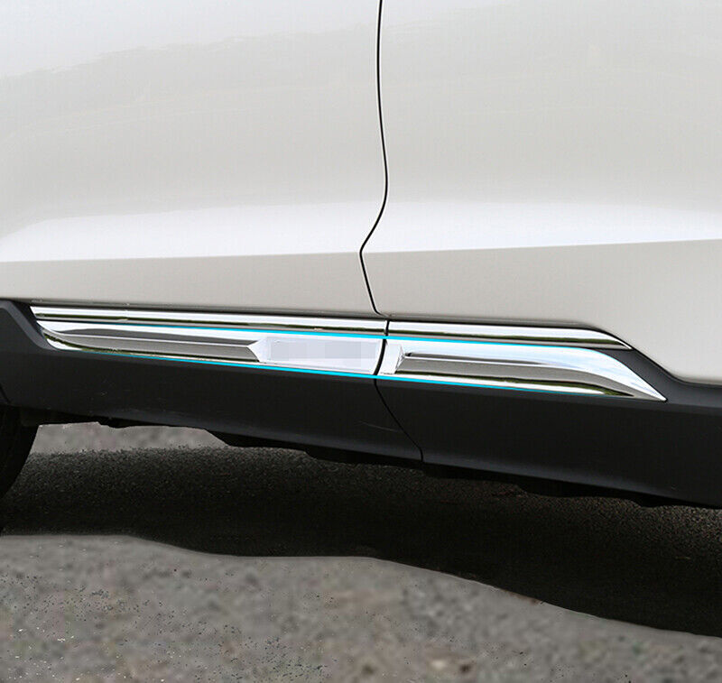 for Ford Edge 2015-2020 Chrome Side Door Body Molding Cover Anticollision Decors