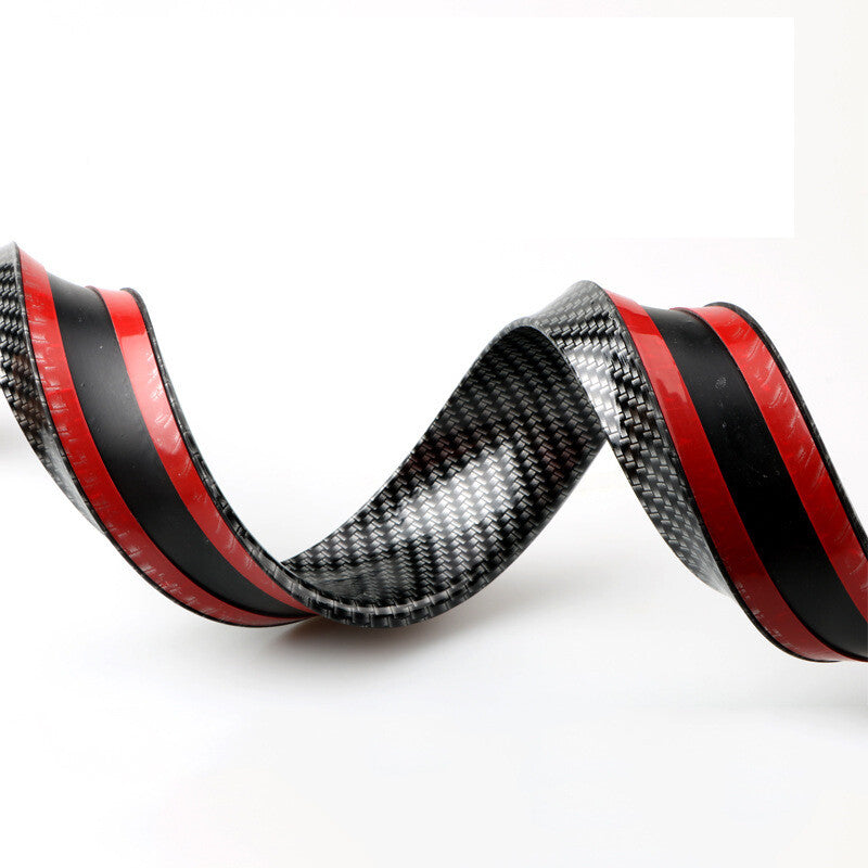 1 x 4.9-foot car trunk boiler roof lip kit, carbon fiber rear wing trim, and tail fin.