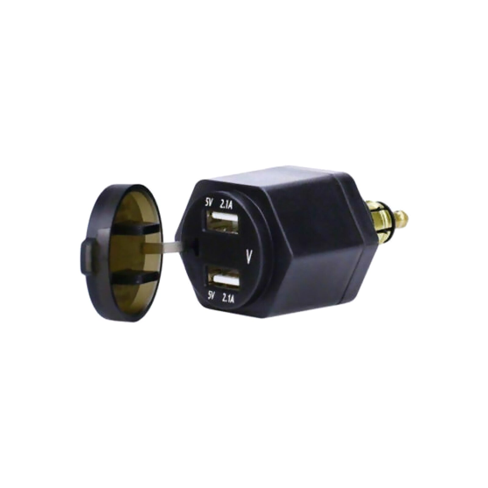 New Power Adapter Voltmeter Dual USB Fast Charger for BMW Motorcycle Plug