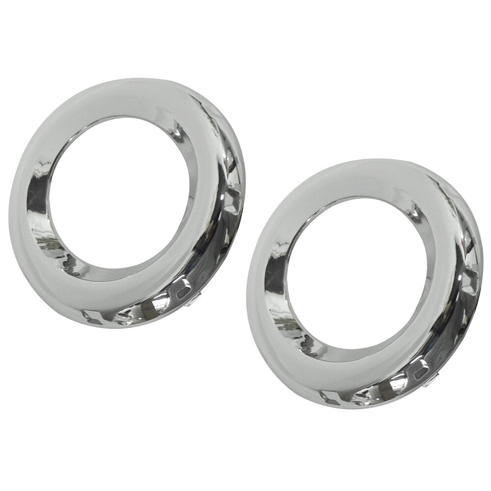Fits 12 for Toyota RAV4 2PCS Front Fog Lamp Bezel Cover Ring Trim Chrome 52126-0R060
