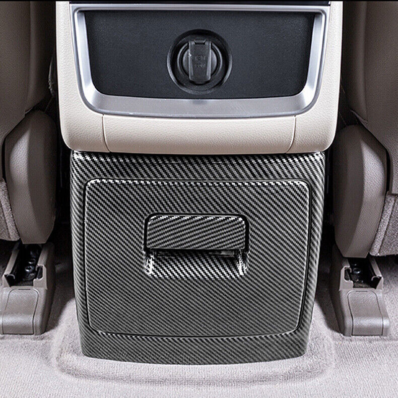 for Kia Carnival 22-2024 Carbon Fiber ABS Rear Bottom Air Vent Outlet Cover Trim
