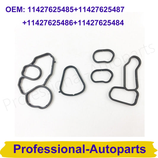 5-Piece Oil Filter Housing Gasket Seal Kit for BMW F20 F21 F30 F80 F31
