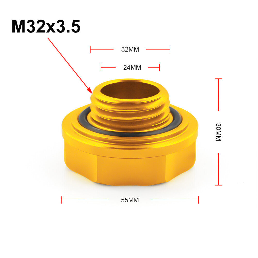 JDM Gold Screw-In Engine Oil Filler Tank Cap Valve Cover for Honda for Acura for Civic