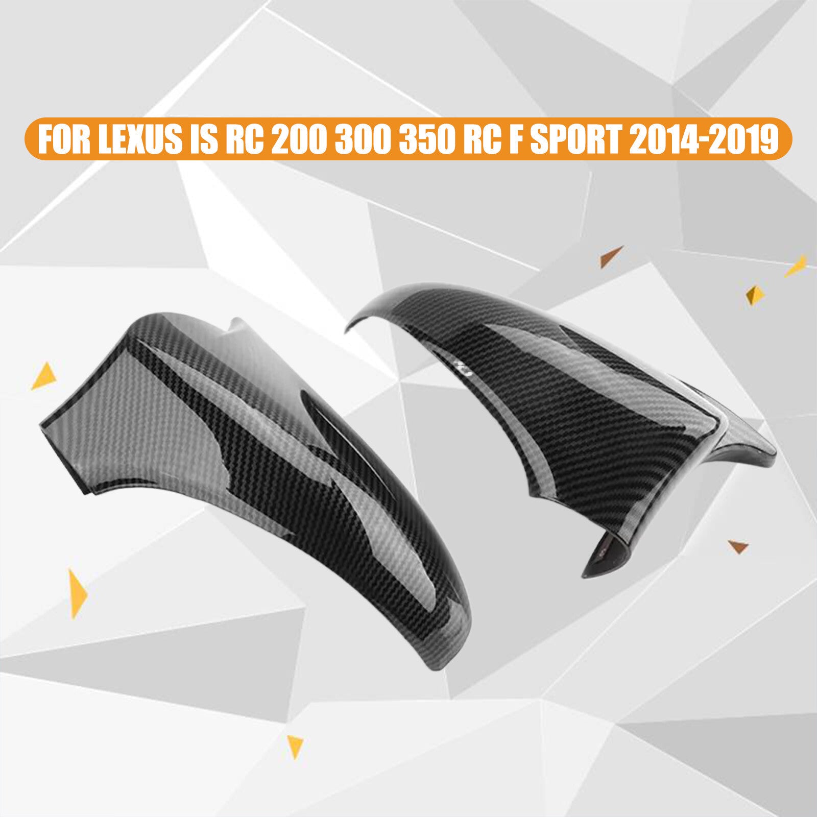 for Lexus IS RC 200 300 350 RC F SPORT 2014-2019 Carbon Fiber Mirror Cap Cover
