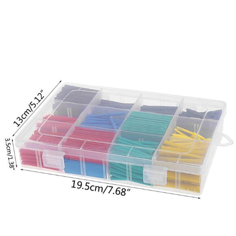 530Pcs Heat Shrink Tubing Insulation Shrinkable Tube Car Electrical Cable Hose