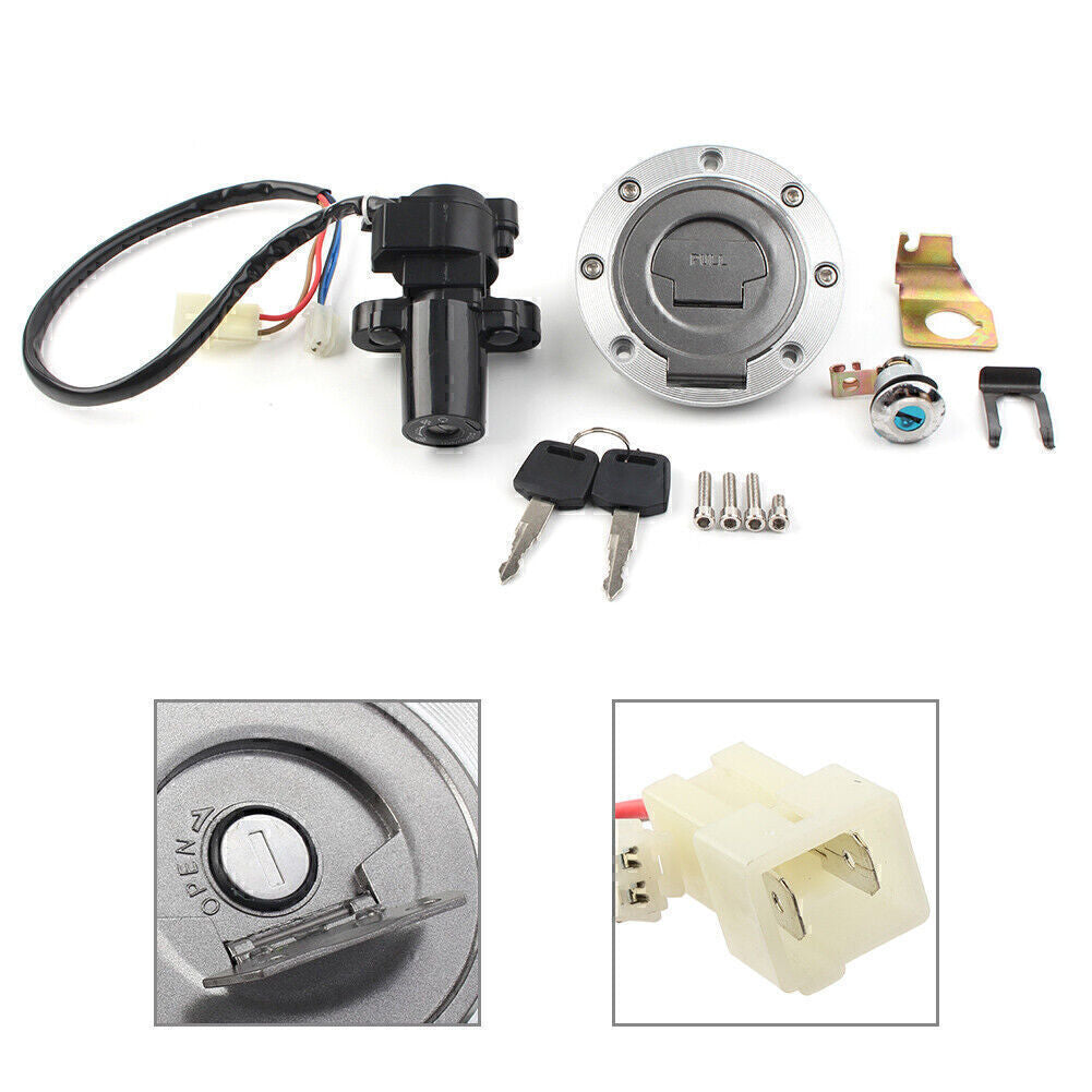 Ignition Switch Gas Cap for Seat Lock Key Set For 1998-99 2004-2012 05 for Yamaha YZF R1