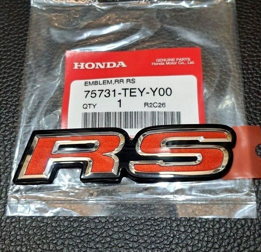 1. RS for HONDA logo embroidered badge for Honda for Civic FC FK JAZZ 15-20