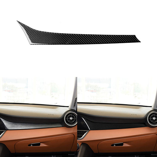 Carbon Fiber Interior Dashboard Panel Cover Trim for Alfa Romeo Giulia 2017-2019