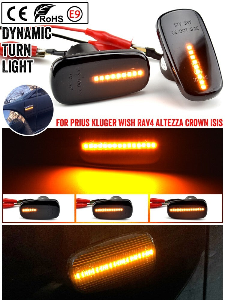 Dynamic Side Marker Turn Light for Toyota Prado Veross for Lexus IS 200/300 for Scion xB