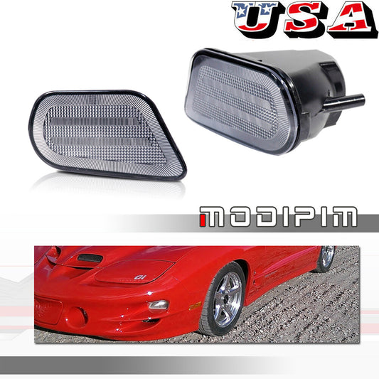 Transparent lens front bumper turn signal light housing kit for 98-02 for Pontiac Firebird