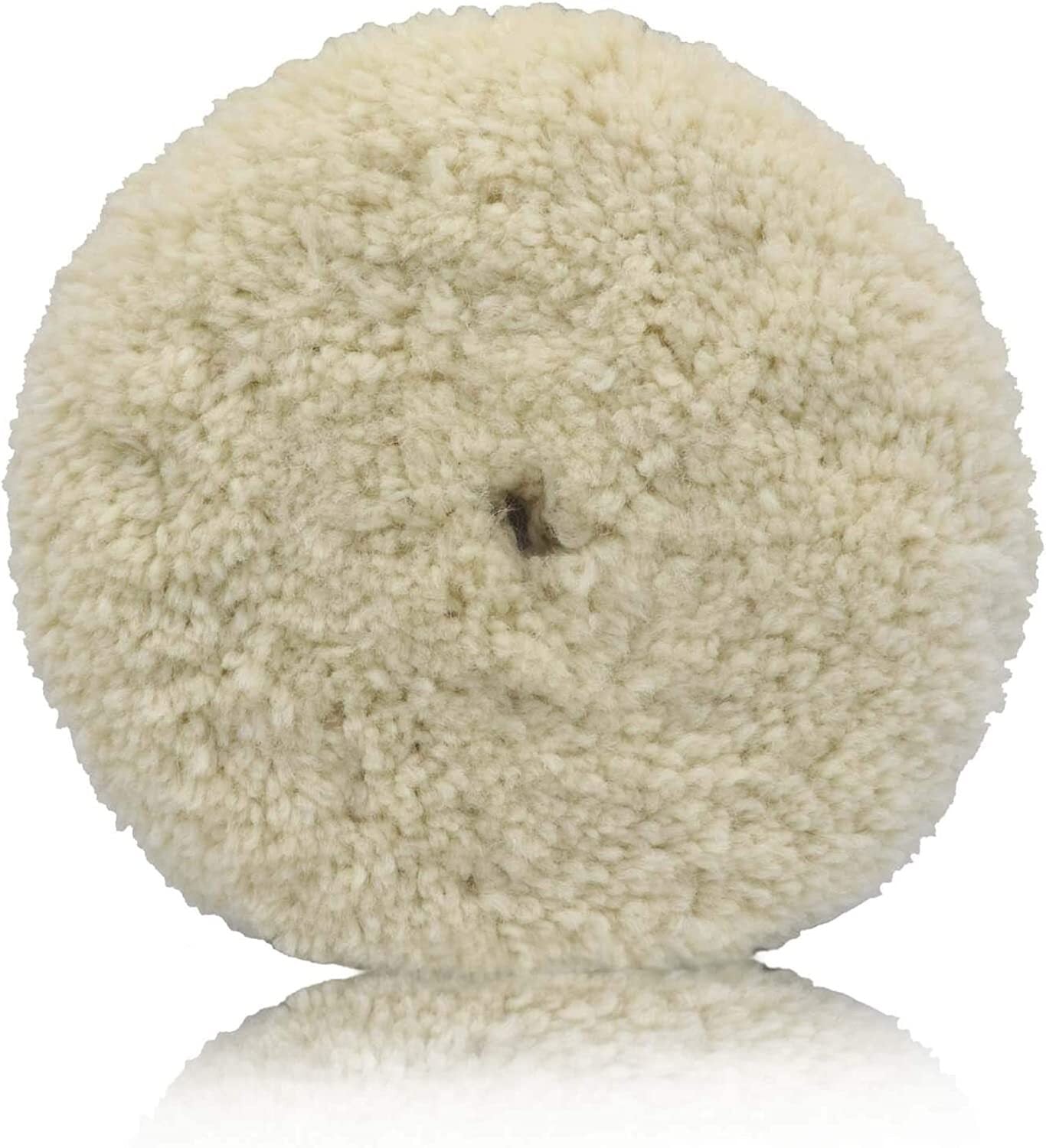 7-inch Wool Polishing Pad, Natural Wool Double-Sided Composite Cutting Pad, Polishing Machine