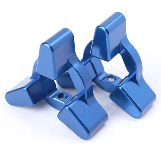 For 14mm Caliber Blue Front Anodized Fork Preload Adjusters Motorcycle Universal
