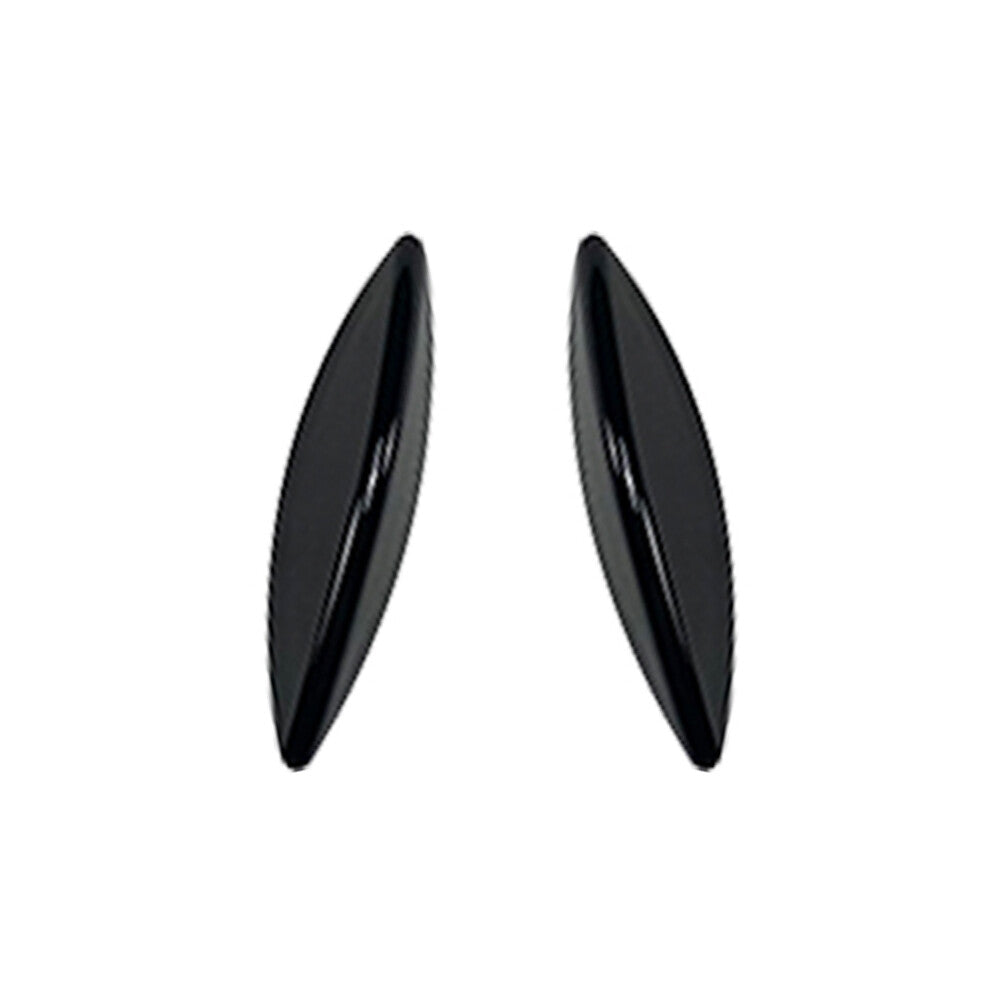 Front Bumper Lip Splitter Spoiler Side Canards Black for Benz C-Class W205 15-18