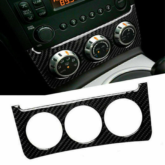 Interior Console Switch Trim Sticker Cover Carbon Fiber for Nissan 350Z 2006-09