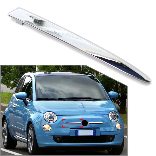 for FIAT 500 2007-15 2008 09 Silver Front Right Side Bumper Upper Mounding Trim