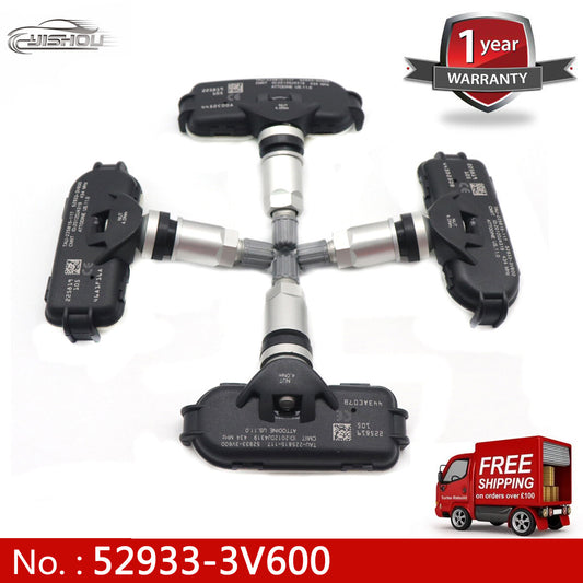 52933-3V600 TPMS is a new 4-piece tire pressure sensor kit for the 2015-2017 for Hyundai Azera.