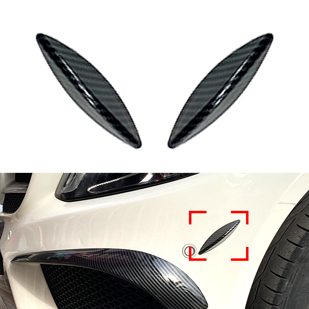 Lip Splitter Spoiler Seite Canards f¨¹r for Benz C-Klasse W205 2015-2018 Carbon