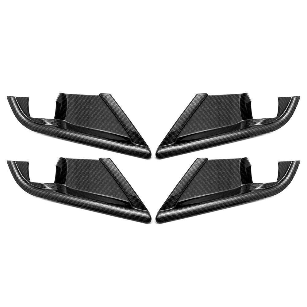 Inner Door Handle Bowl Cover Trim Carbon Fiber Style Fit for Toyota for Camry 2018 19