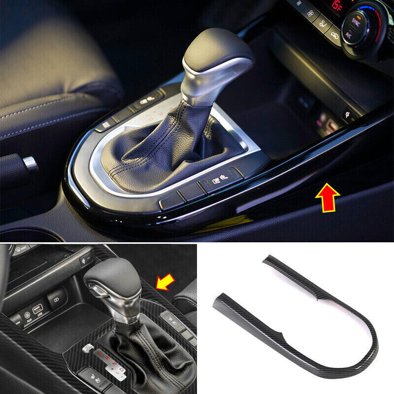 Carbon Fiber Central Console Gear Shift Box Trim Fit for Kia K3 Forte 2019-2022